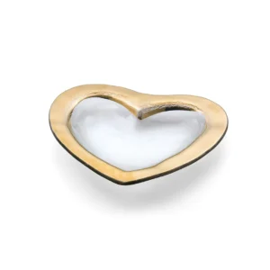 Annieglass Heart Medium Bowl - Gold