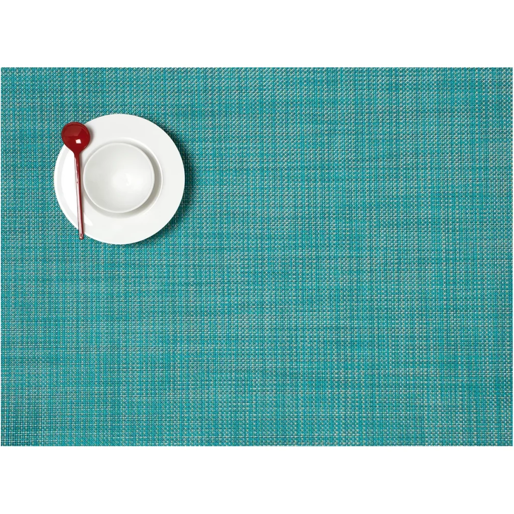 Chilewich Mini Basketweave Placemat - Turquoise