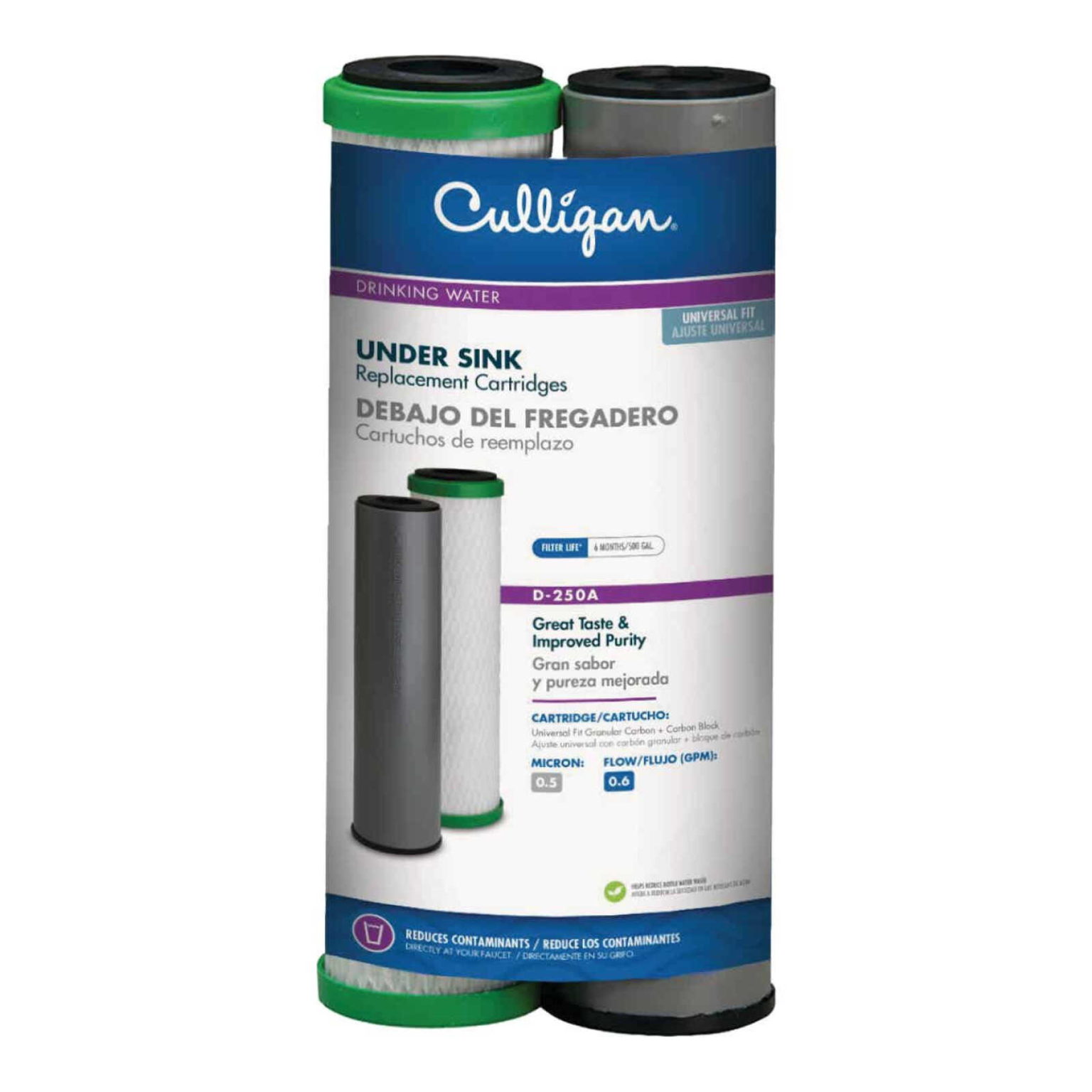 Culligan D250A Under Sink Drinking Water Filter Cartridge Berings