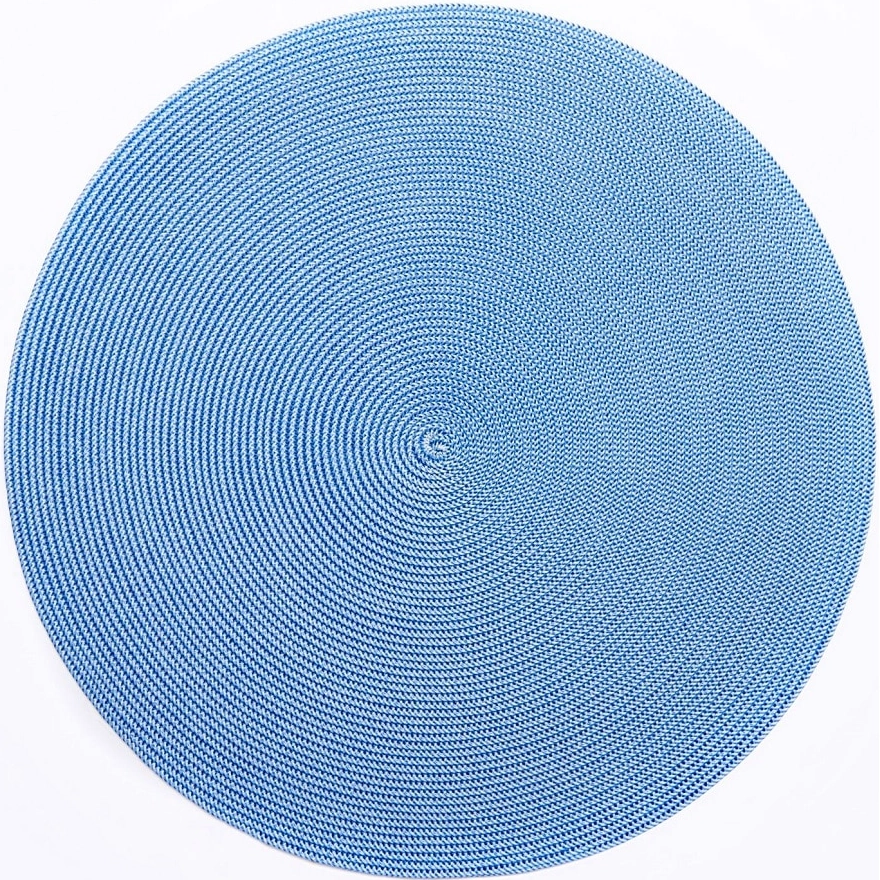Deborah Rhodes 15in Round Placemat - Denim