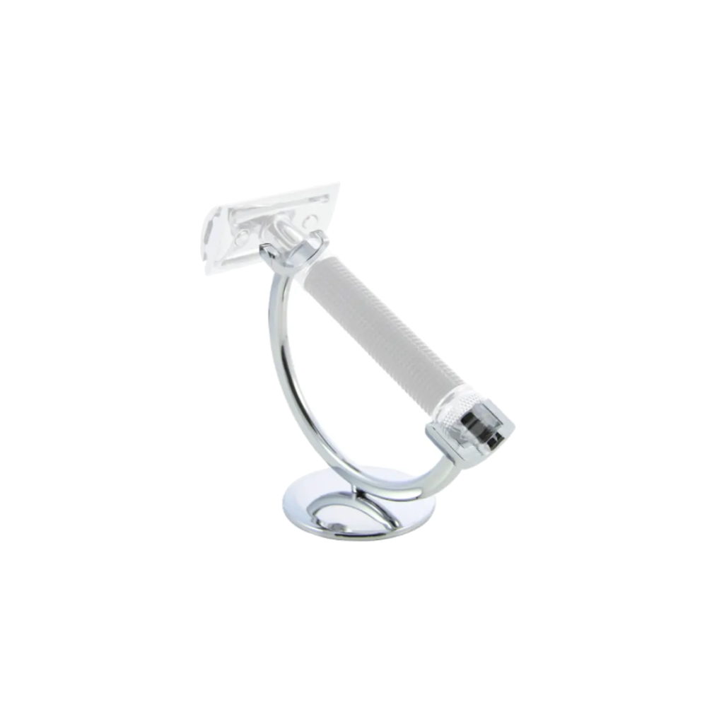 Edwin Jagger Crescent Chrome Razor Stand with Solid Base