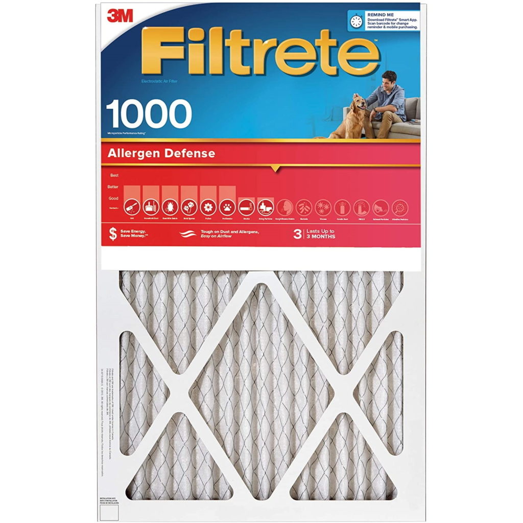 Filtrete Allergen Defense Air Filter 20x36x1