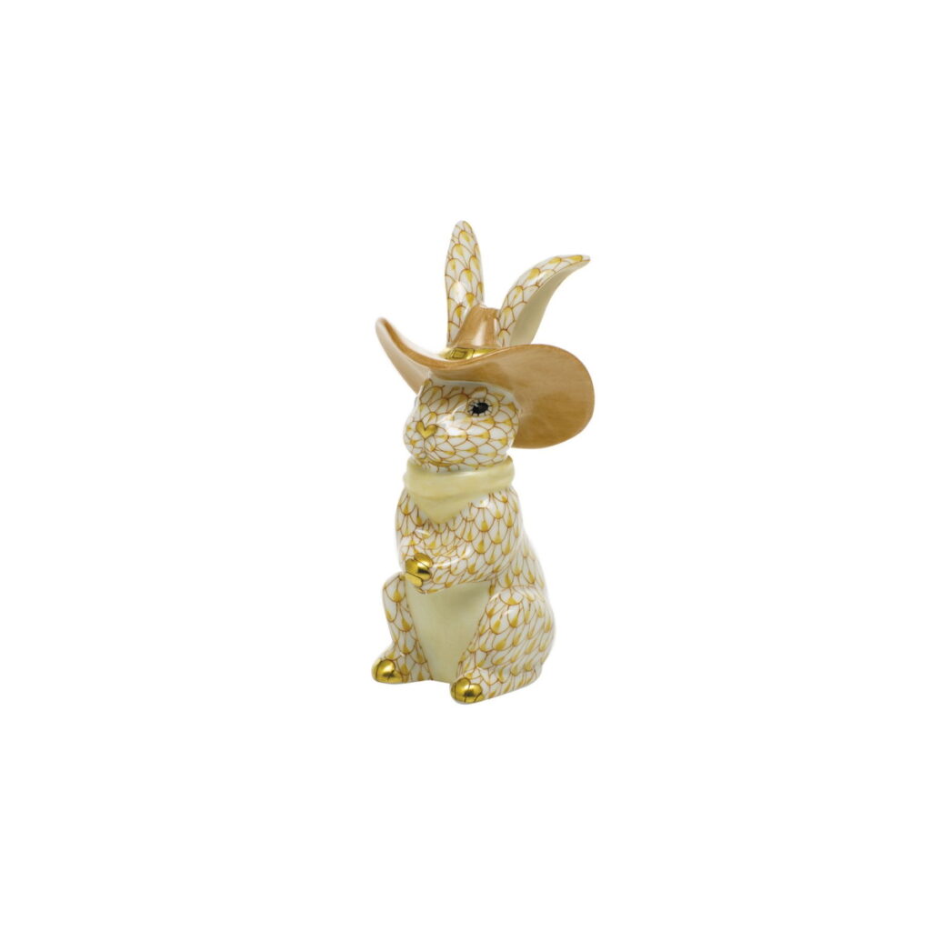 Herend Cowboy Bunny - Butterscotch1