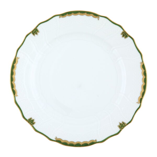 Herend Princess Victoria Dark Green Dinner Plate