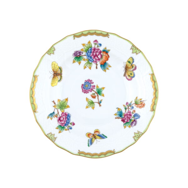Herend Queen Victoria Green Dessert Plate