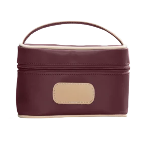 Jon Hart Burgundy Mini Makeup Case