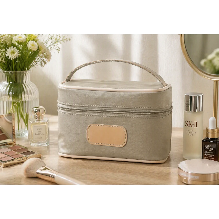 Jon Hart Mini Makeup Case - Tan