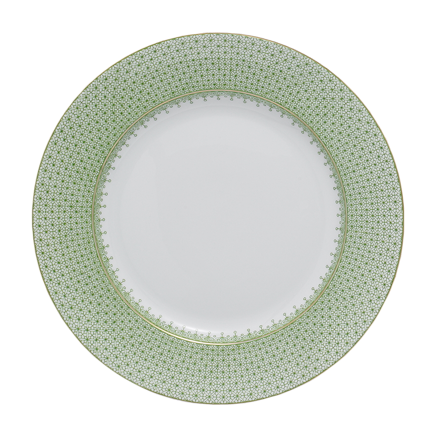 Mottahedeh Apple Green Lace Dinner Plate