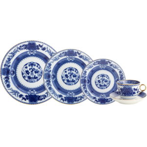 Mottahedeh Imperial Blue 5 Piece Place Setting
