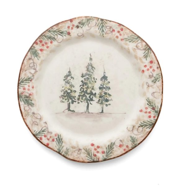 Arte Italica Natale Salad/Dessert Plate