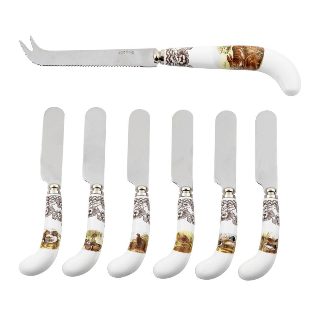 Spode Woodland Cheese Knife and Spreaders