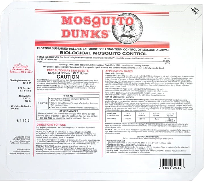 Summit Mosquito Dunks