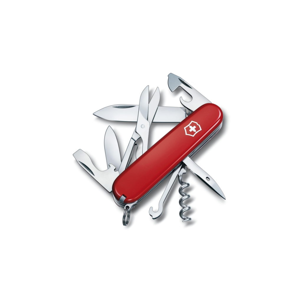 Victorinox Swiss Army Climber Pocket Knife - Red