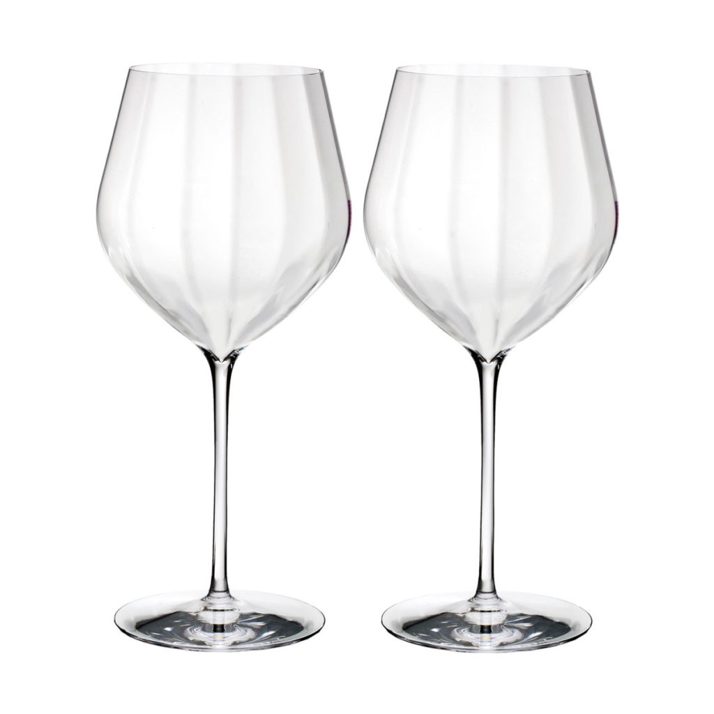 Waterford Elegance Optic Big Red Wine Glass, Pair