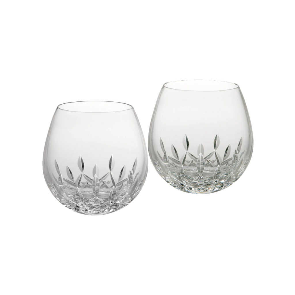 Waterford Lismore Essence Stemless Light Red Wine Pair