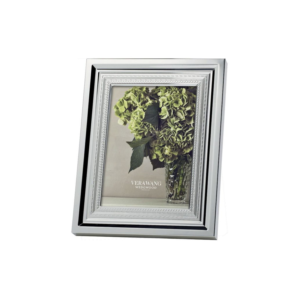 Wedgwood With Love Silver 4x6 Picture Frame