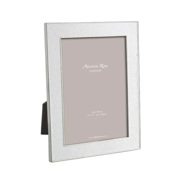 Addison Ross White Snake & Silver 5x7 Frame