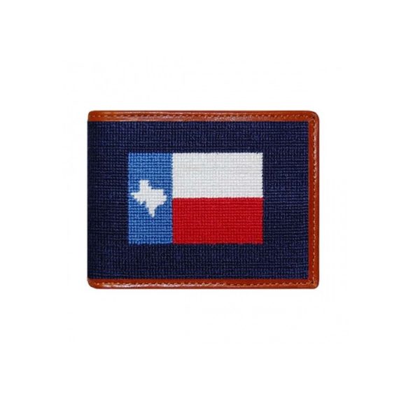 Texas Flag Needlepoint Card Wallet