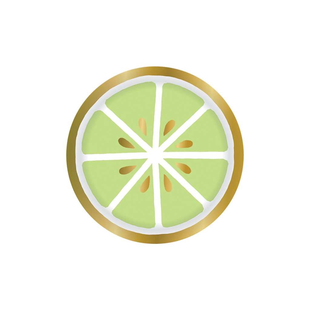 Slant Collections Luscious Lime Paper Canape Plates