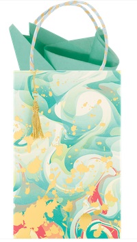 Seafoam Marble Madness Gift Bags