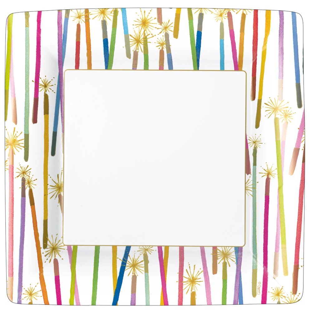 Birthday Candles Dinner Plate