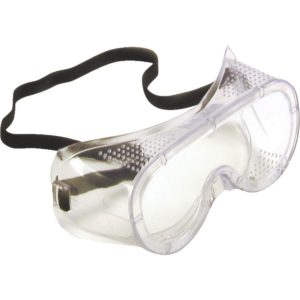 Safety Works Clear Frame Safety Goggles with Anti-Fog Clear Lenses