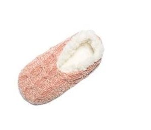Chenille Lounge Slipper - Pink - Size Large (9 - 10)