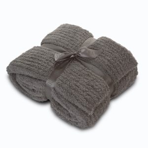 Barefoot Dreams Cozy Chic Charcoal Throw  