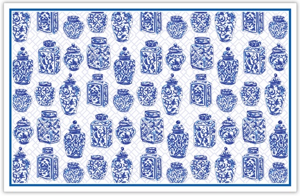 Blue & White Urn Placemat