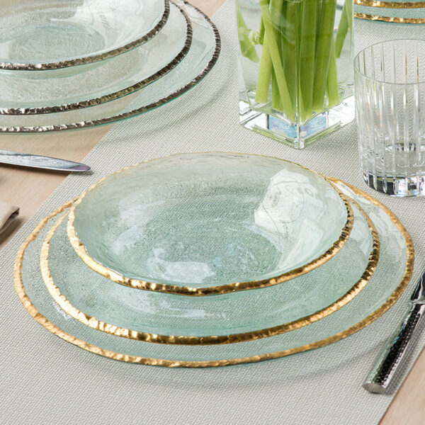 Annieglass Edgey Charger Serving Plate - Gold2
