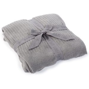 Barefoot Dreams Cozychic Lite Ribbed Throw - Pewter  