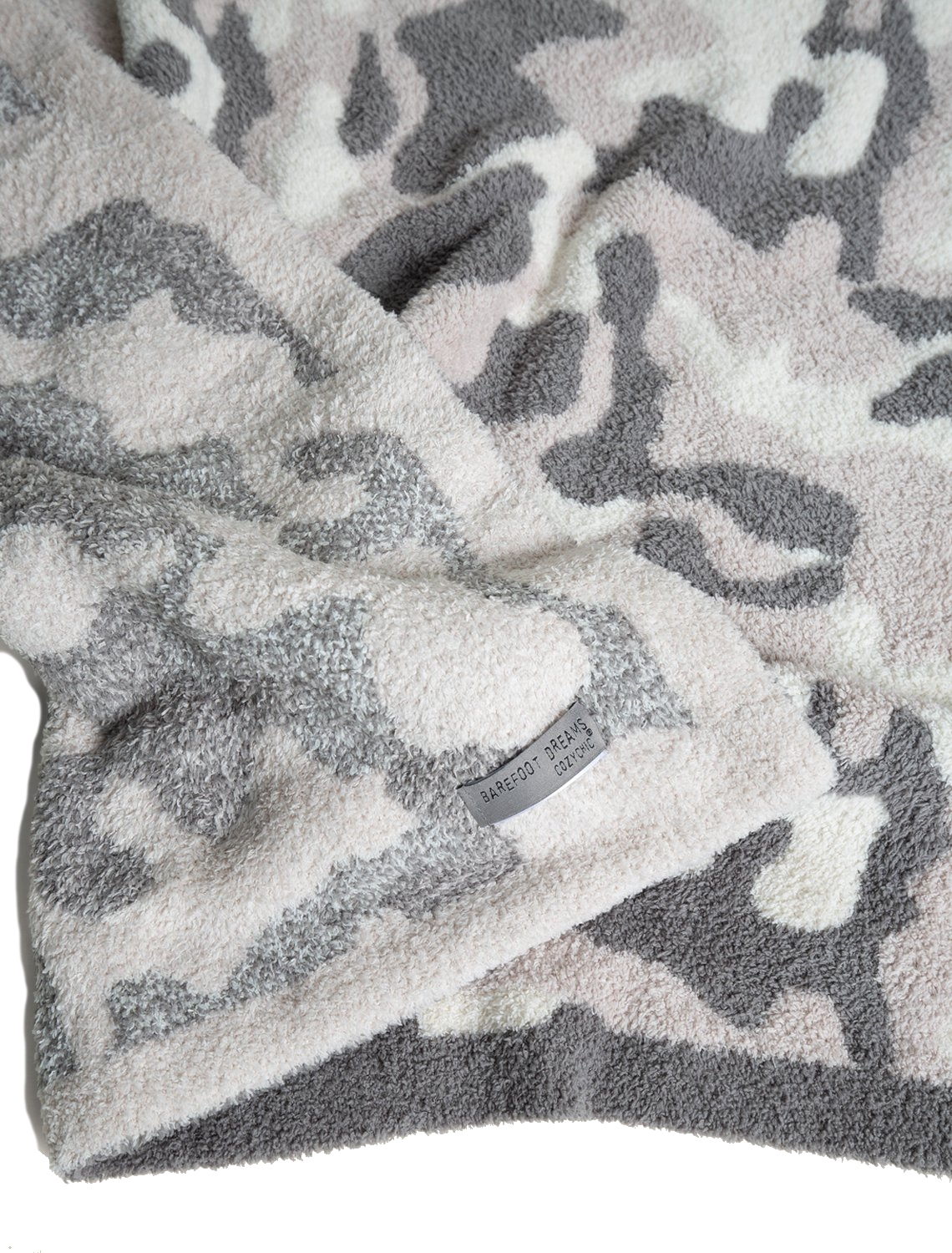 Barefoot Dreams CozyChic Throw Camo/Stone Berings