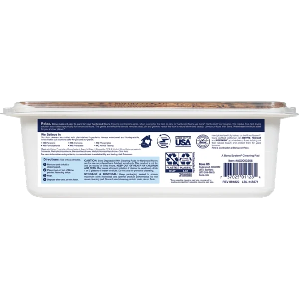 Bona Disposable Wet Cleaning Pads for Hardwood Floors2