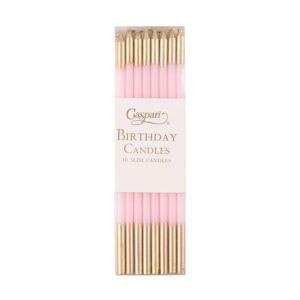 Pink & Gold Birthday Candles