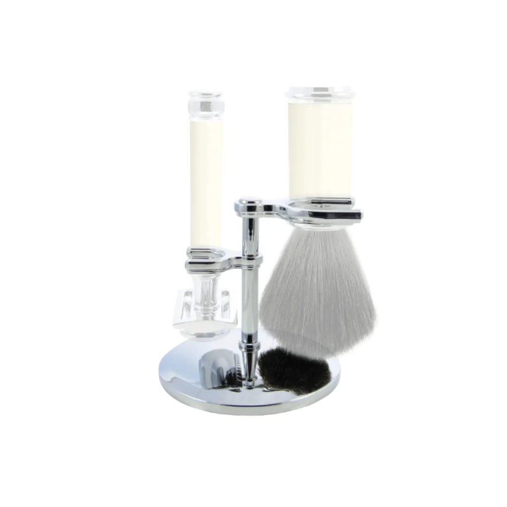 Edwin Jagger Chrome Razor & Shaving Brush Stand