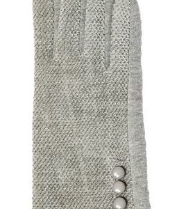 Chenille Touch Screen Finger Gloves - Gray