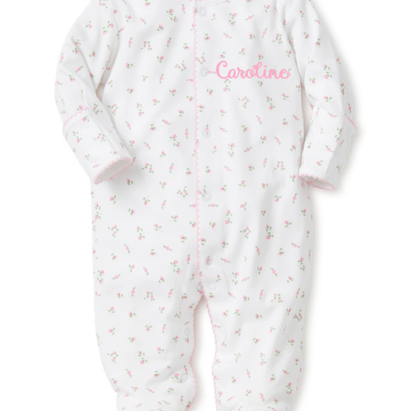 Garden Roses Print Footie