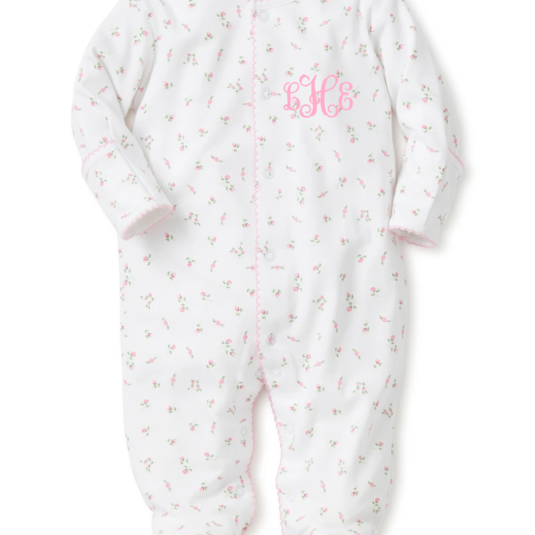 Garden Roses Print Footie