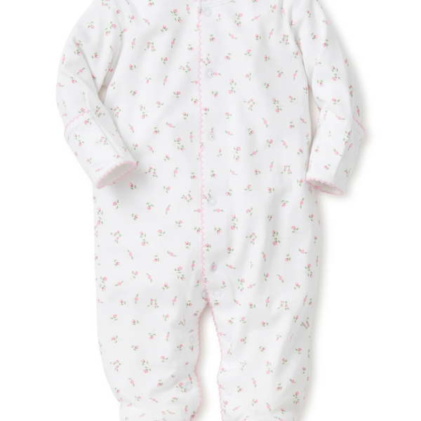 Garden Roses Print Footie