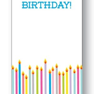 Happy Birthday Candles Gift Tags
