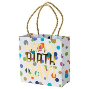 Happy Birthday Confetti Small Gift Bag