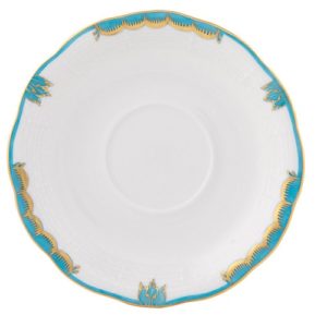 Herend Princess Victoria Turquoise Saucer