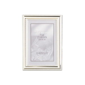 Lawrence Delicate Beading 5x7 Silverplate Frame