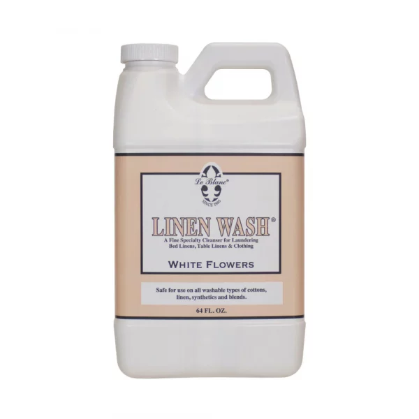 Le Blanc White Flowers Linen Wash