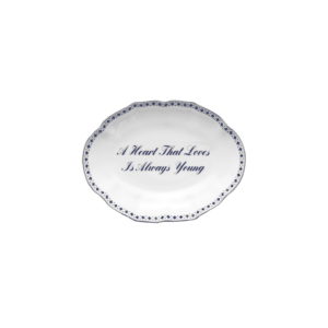 Mottahedeh Heart That Loves Porcelain Ring Tray