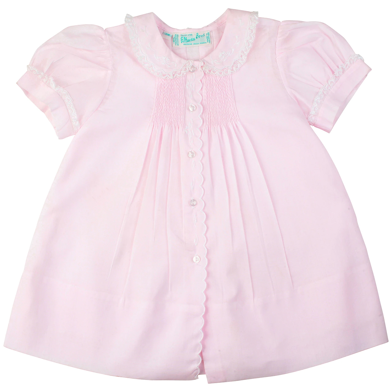 Scalloped Trim Slip Dress Pink main image 0