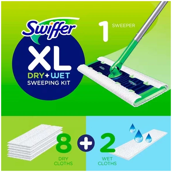 Swiffer Sweeper XL Dry & Wet Mop Starter Kit