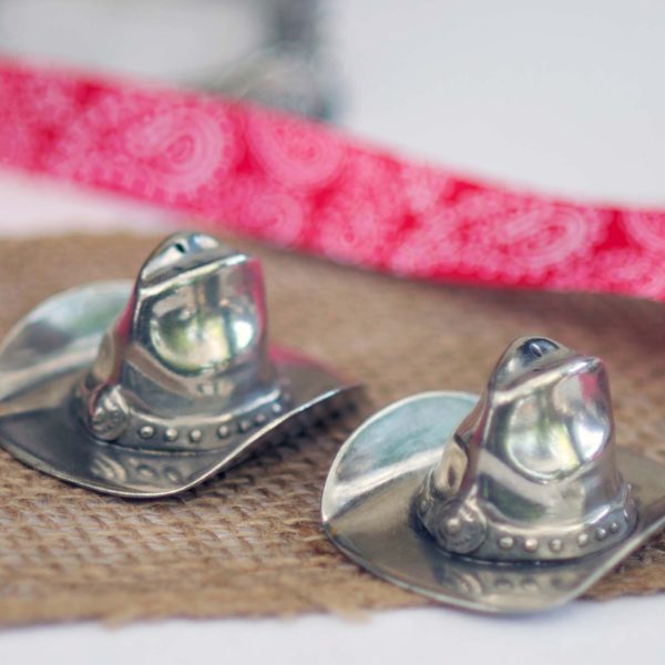 Vagabond House Pewter Cowboy Hat Salt & Pepper Set