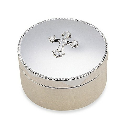 Reed & Barton Abbey Cross Silverplate Keepsake Box