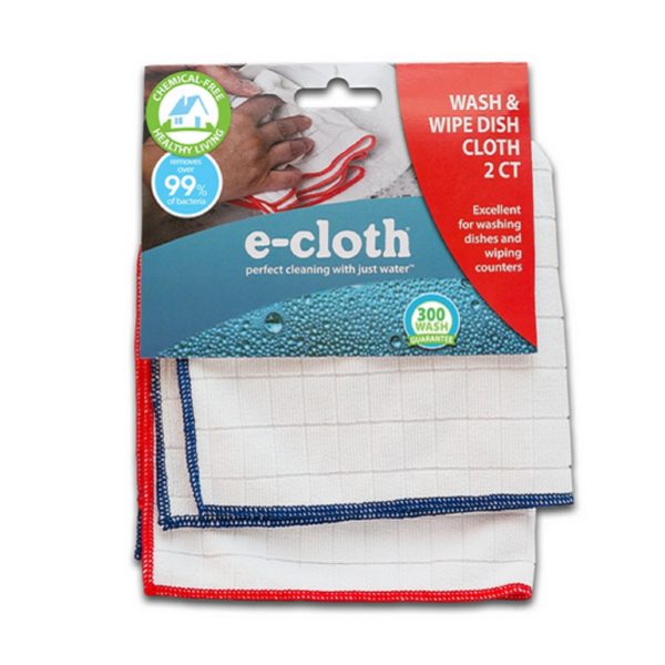 E-Cloth Wash & Wipe Dish Cloths 2-Pack